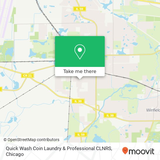 Quick Wash Coin Laundry & Professional CLNRS map