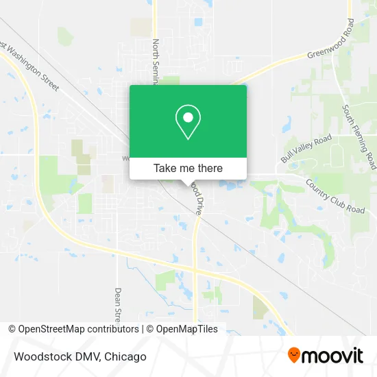 Woodstock DMV map