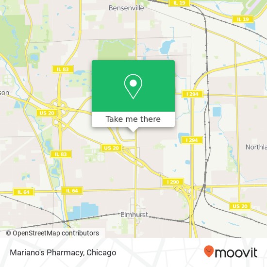 Mariano's Pharmacy map