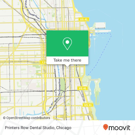 Mapa de Printers Row Dental Studio