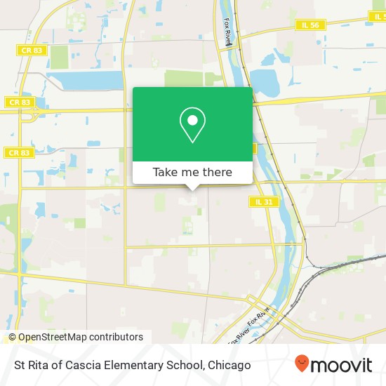 St Rita of Cascia Elementary School map