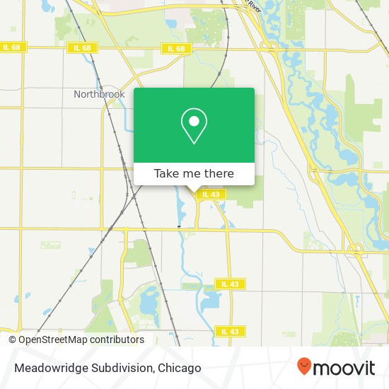 Mapa de Meadowridge Subdivision