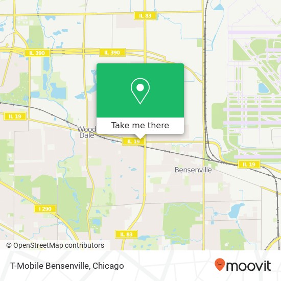 Mapa de T-Mobile Bensenville