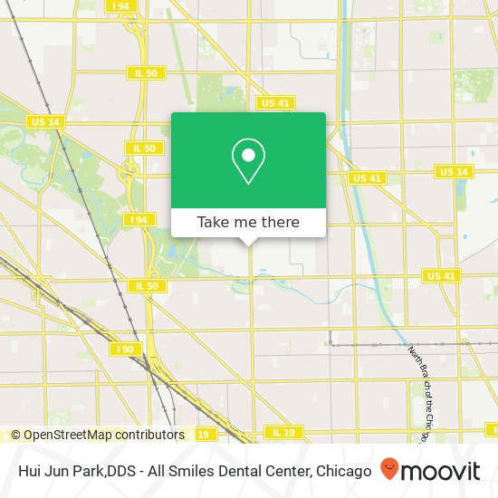 Mapa de Hui Jun Park,DDS - All Smiles Dental Center