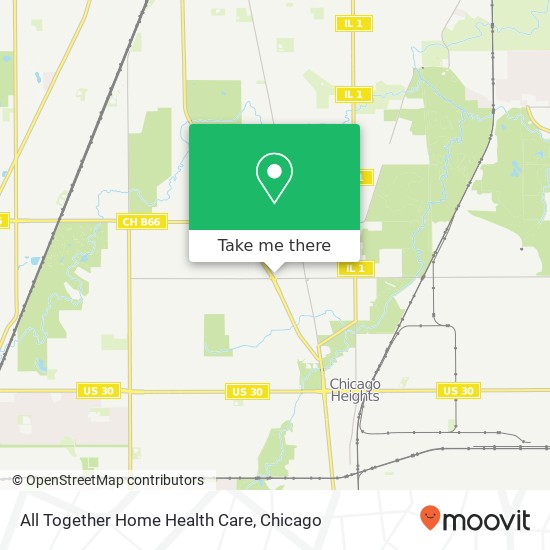 All Together Home Health Care map