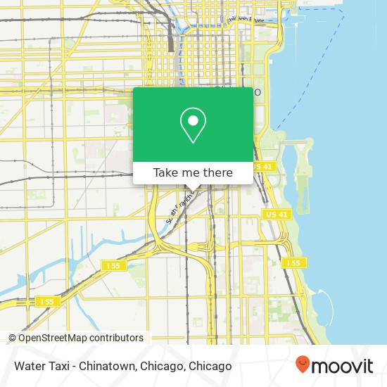 Water Taxi - Chinatown, Chicago map