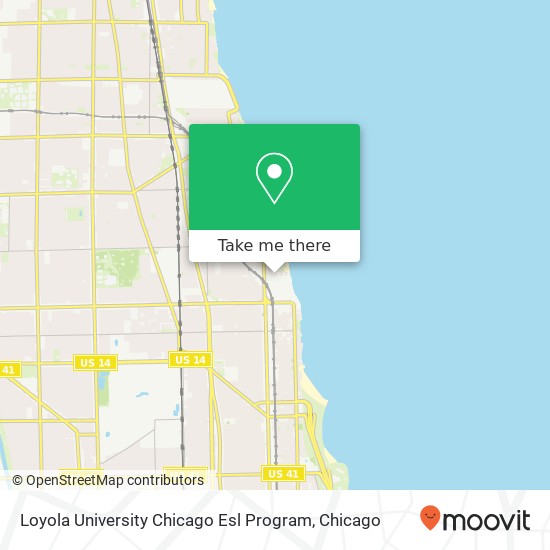 Mapa de Loyola University Chicago Esl Program