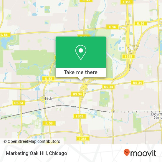 Marketing Oak Hill map