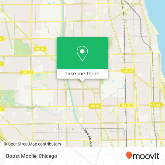 Mapa de Boost Mobile