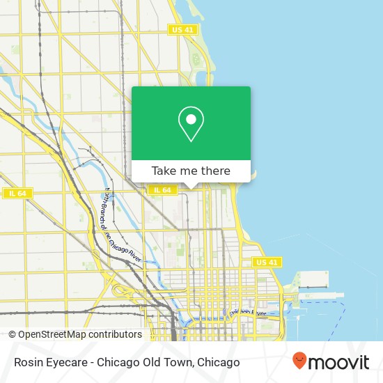 Mapa de Rosin Eyecare - Chicago Old Town