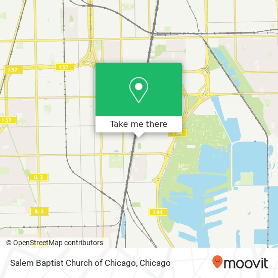 Salem Baptist Church of Chicago map