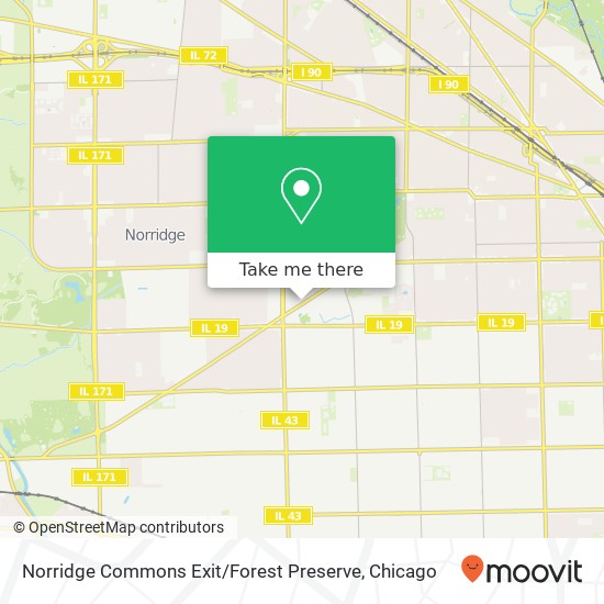 Mapa de Norridge Commons Exit / Forest Preserve