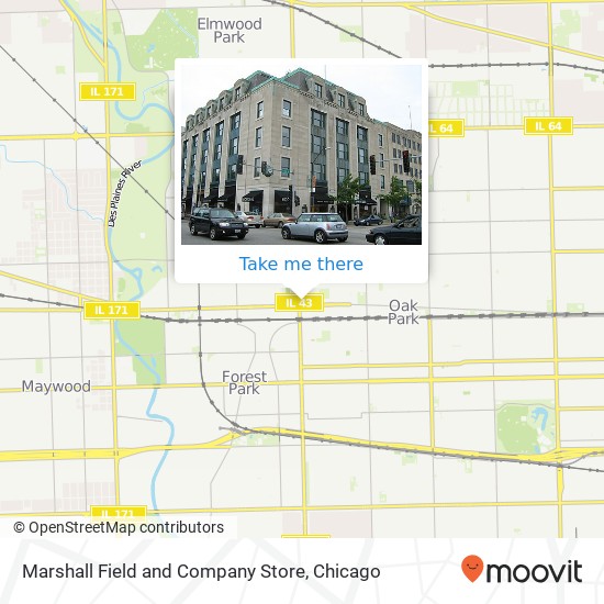 Marshall Field and Company Store map