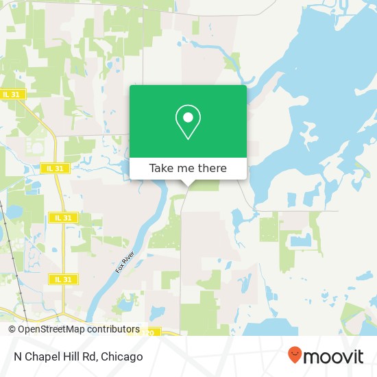 N Chapel Hill Rd map