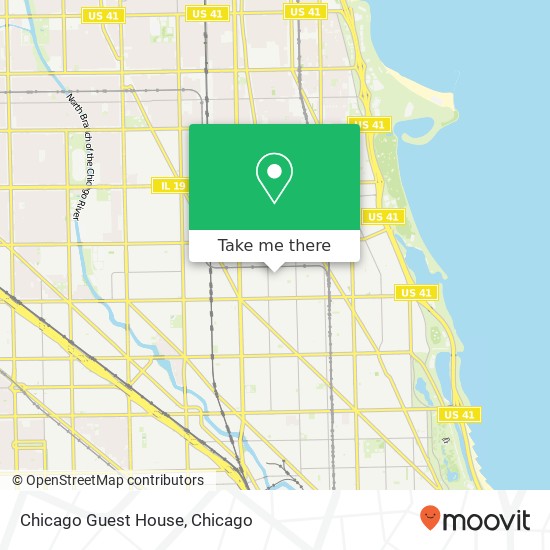 Mapa de Chicago Guest House