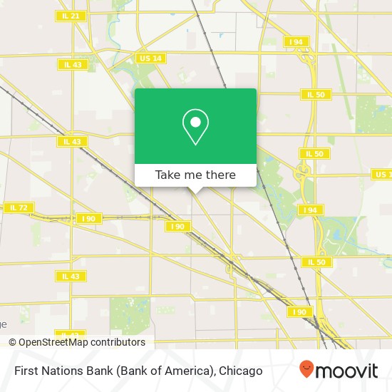 First Nations Bank (Bank of America) map