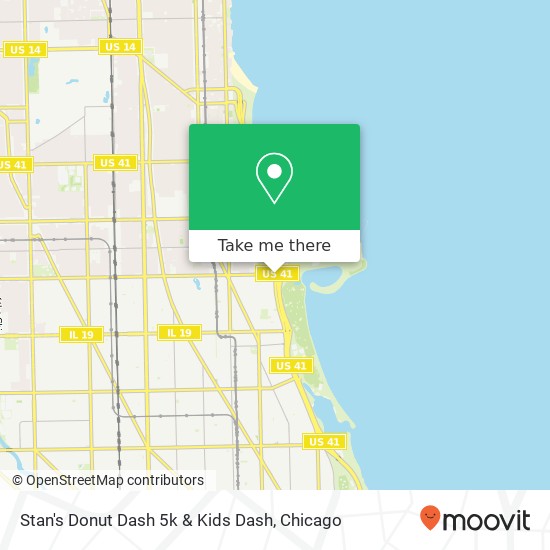 Stan's Donut Dash 5k & Kids Dash map