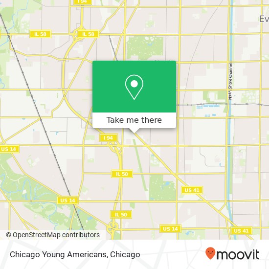 Chicago Young Americans map