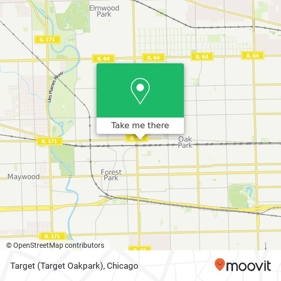 Target (Target Oakpark) map