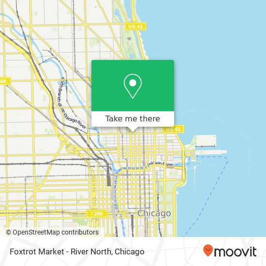 Mapa de Foxtrot Market - River North