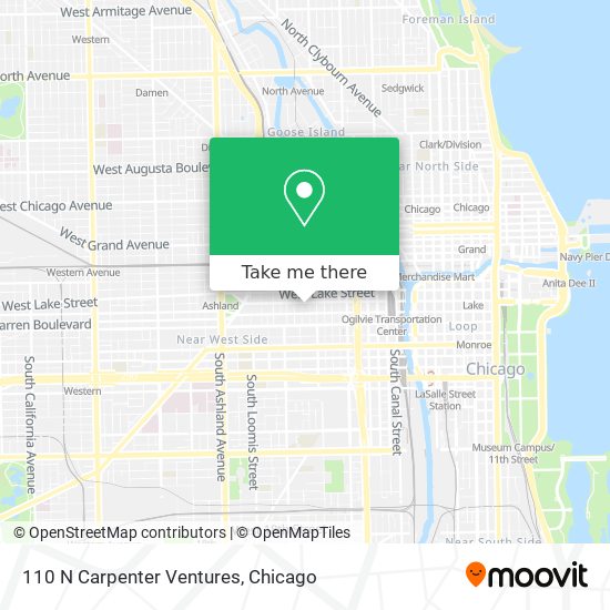 Mapa de 110 N Carpenter Ventures