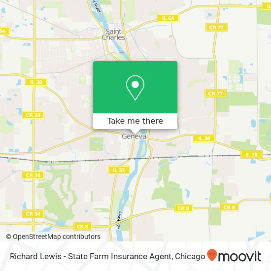 Mapa de Richard Lewis - State Farm Insurance Agent