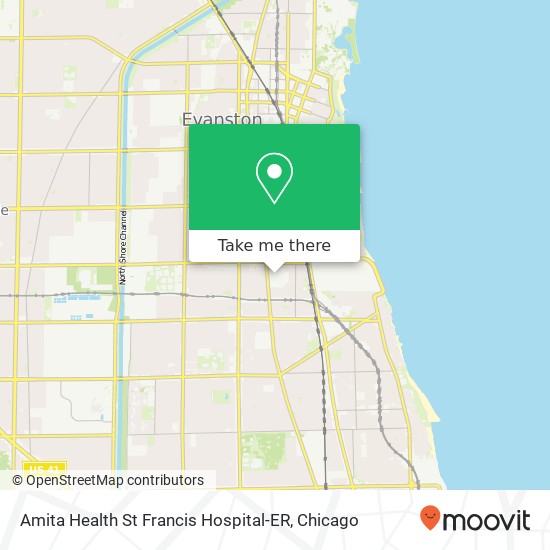 Mapa de Amita Health St Francis Hospital-ER