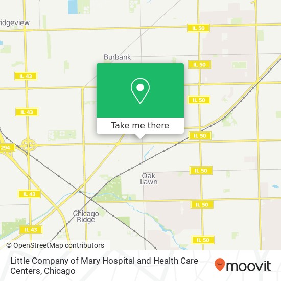 Mapa de Little Company of Mary Hospital and Health Care Centers