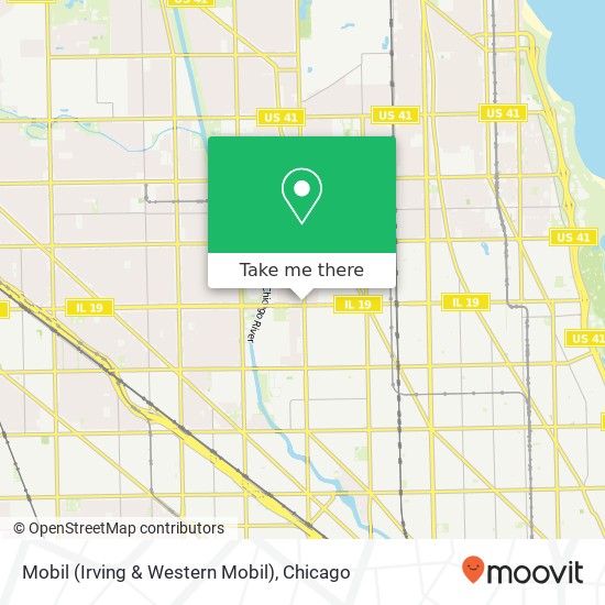 Mobil (Irving & Western Mobil) map