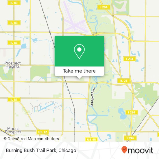 Burning Bush Trail Park map