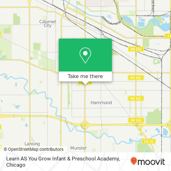 Mapa de Learn AS You Grow Infant & Preschool Academy