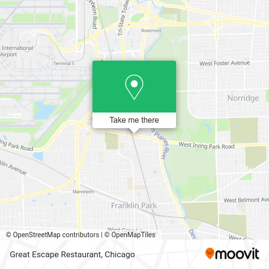 Great Escape Restaurant map