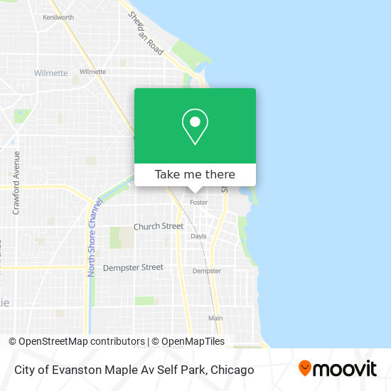 City of Evanston Maple Av Self Park map