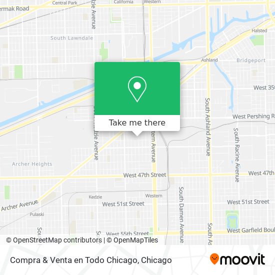 Mapa de Compra & Venta en Todo Chicago