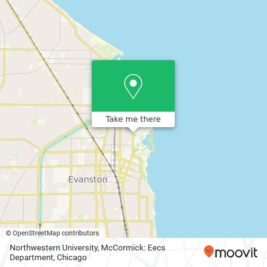 Mapa de Northwestern University, McCormick: Eecs Department