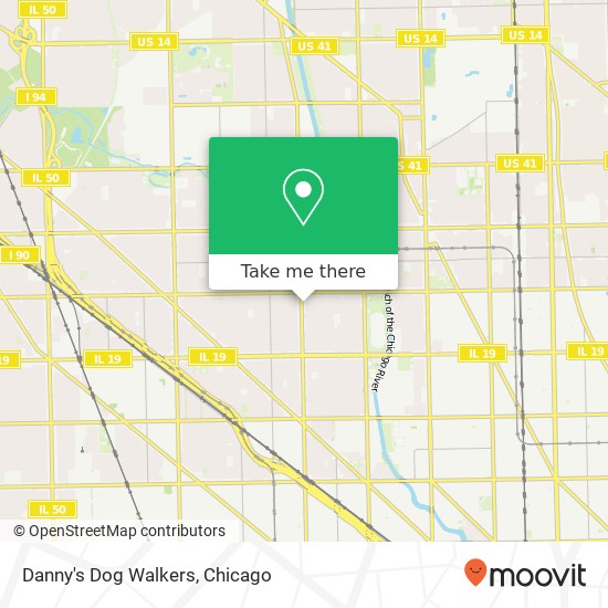 Danny's Dog Walkers map
