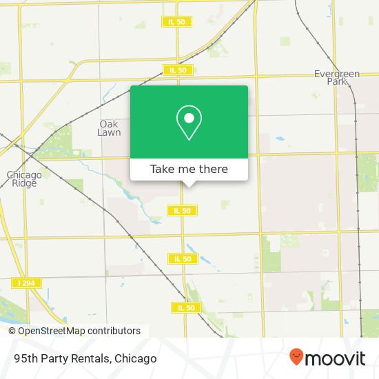 95th Party Rentals map