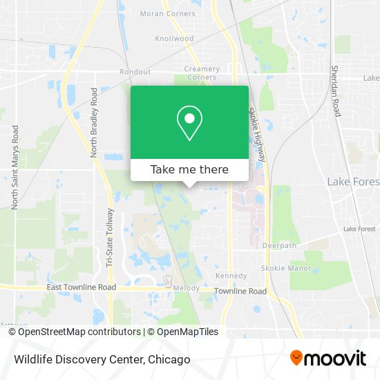 Wildlife Discovery Center map