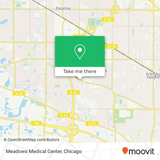 Mapa de Meadows Medical Center