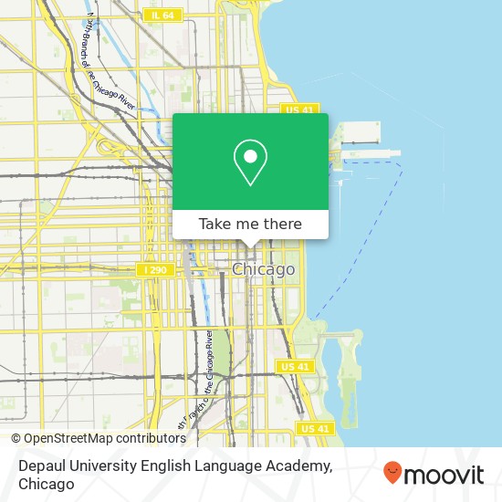 Depaul University English Language Academy map