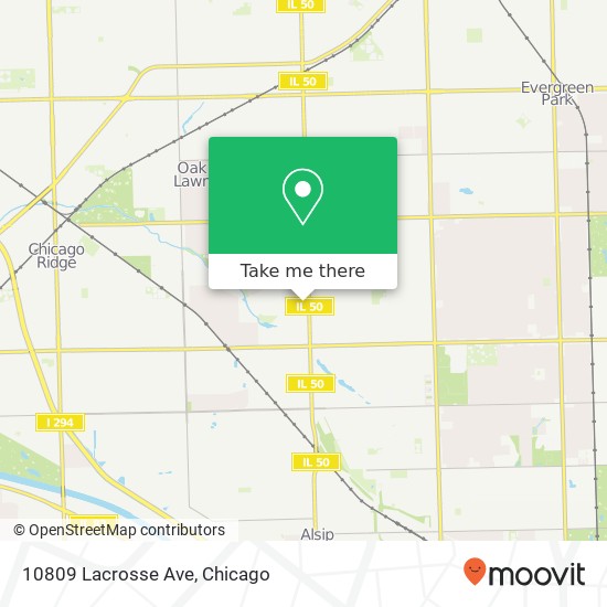 10809 Lacrosse Ave map