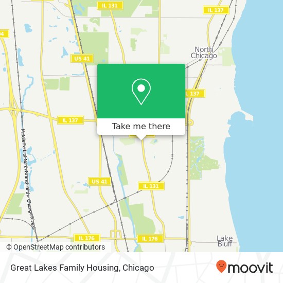 Great Lakes Family Housing map