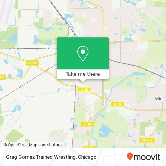 Greg Gomez Trained Wrestling map
