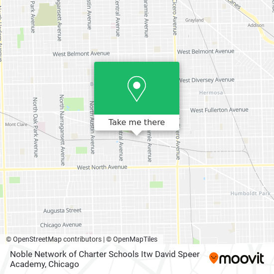 Noble Network of Charter Schools Itw David Speer Academy map