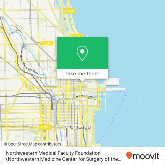Mapa de Northwestern Medical Faculty Foundation (Northwestern Medicine Center for Surgery of the Hand)