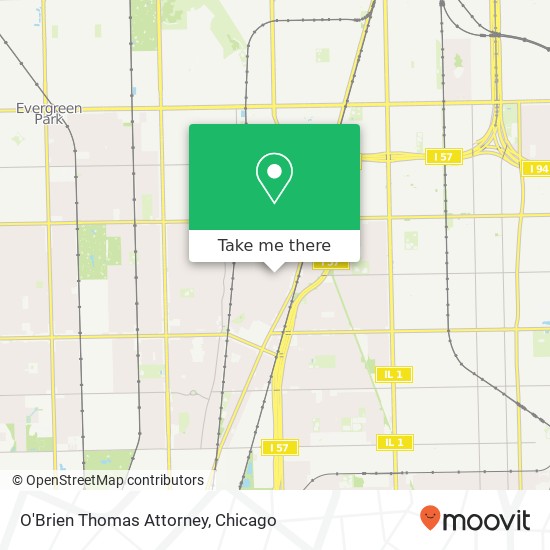 O'Brien Thomas Attorney map