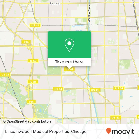 Lincolnwood I Medical Properties map