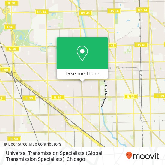 Universal Transmission Specialists (Global Transmission Specialists) map