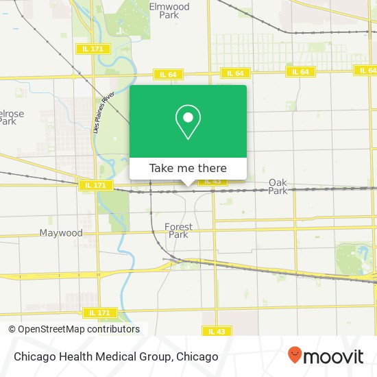 Mapa de Chicago Health Medical Group