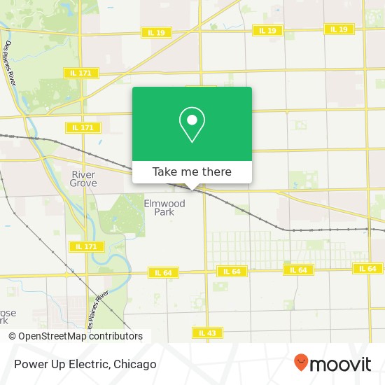 Power Up Electric map